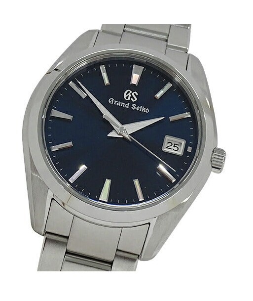 Grand Seiko GRAND SEIKO GS Heritage 9F82-0AF0 SBGV225 Watch Mens Date Quartz Stainless SS Silver Blue Polished le concept de la Pate a emporter 