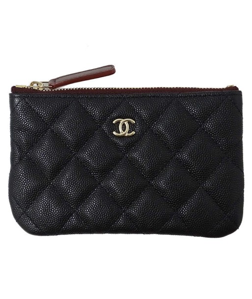 Chanel CHANEL Wallet Matrasse Ladies Coin Purse Card Case Caviar Skin Black Coco Mark JUSQU'A -70%! 