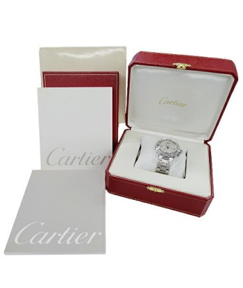 Cartier Watch Boys Pasha C Meridian GMT Date Automatic AT Stainless SS W31078M7 Silver Polished outlet