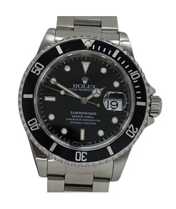 Rolex ROLEX Submariner Date 16610 T Watch Mens Automatic AT Stainless SS Silver Black Polished En savoir plus