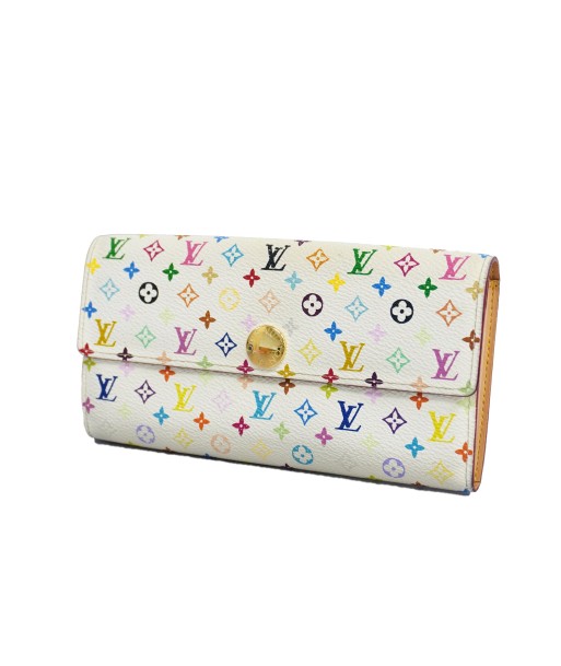 Auth Louis Vuitton Monogram Multicolore Portofeuil Sara M93743 Womens Wallet français