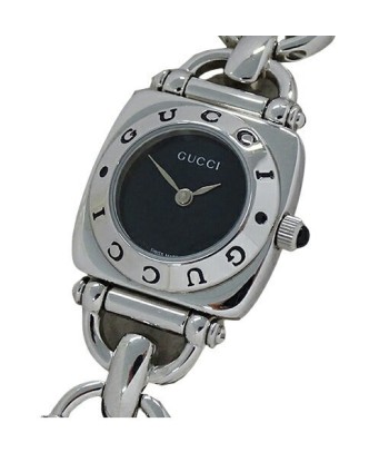 Gucci GUCCI Watch Ladies Horsebit Quartz Stainless SS 6400L Silver Black Paris Déstockage Promo