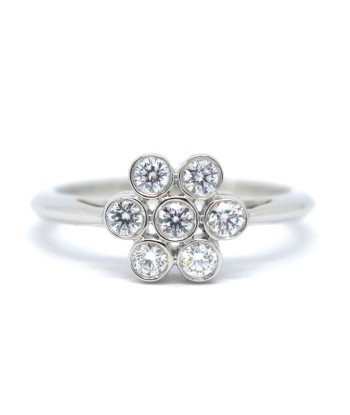 TIFFANY & Co. Tiffany Pt950 Garden Flower Diamond Ring 3.6g  9 shop