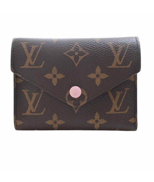 LOUIS VUITTON Monogram Portofeuil Victorine Tri-Fold Wallet Brown PVC Leather de votre