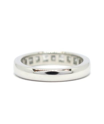 TIFFANY & Co. Tiffany Pt950 Half Eternity Diamond Ring  6.5 5.2g hantent personnes