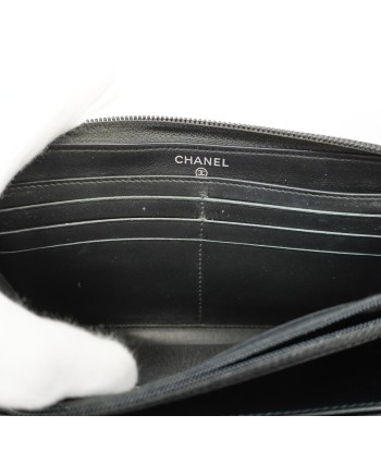 Auth Chanel Boy Chanel Bifold Long Wallet Womens Caviar Leather Long Wallet l'évolution des habitudes 