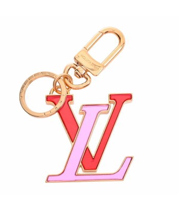 LOUIS VUITTON Louis Vuitton Portocre LV Glass Key Ring Charm Pink / Red Metal Venez acheter