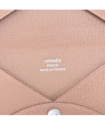 HERMES Hermes Goat Calvi Card Case Brown l'achat 