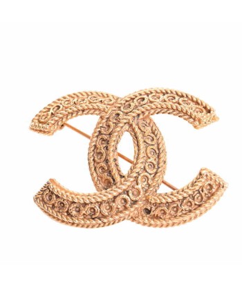 CHANEL Coco Mark Brooch Gold Metal sur le site 