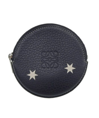 LOEWE Loewe Leather Stars Zip Coin Case Navy votre