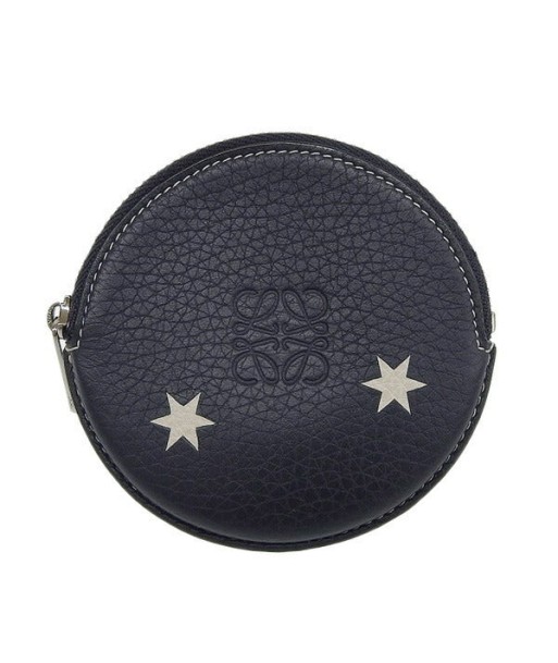 LOEWE Loewe Leather Stars Zip Coin Case Navy votre