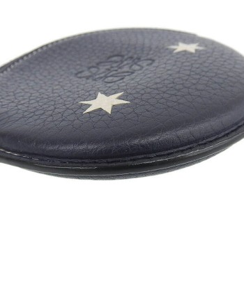 LOEWE Loewe Leather Stars Zip Coin Case Navy votre