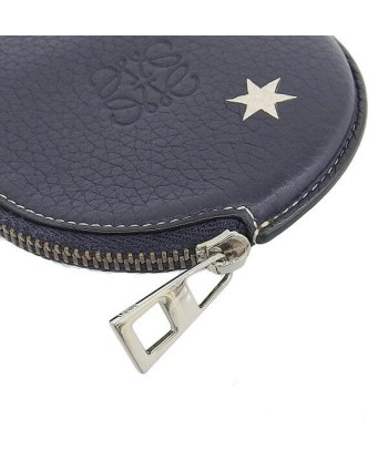 LOEWE Loewe Leather Stars Zip Coin Case Navy votre