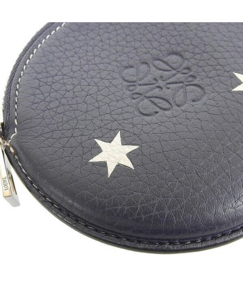 LOEWE Loewe Leather Stars Zip Coin Case Navy votre