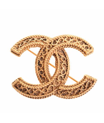 CHANEL Coco Mark Brooch Gold Metal Paris Déstockage Promo