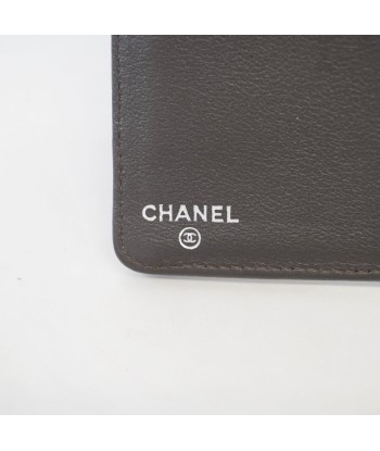 Auth Chanel Bi-fold Wallet V Stitch Silver Metal Fittings Womens Leather Wallet en ligne des produits 