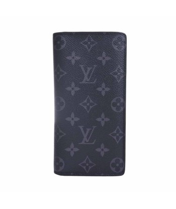 LOUIS VUITTON eclipse Portofeuil Brother bi-fold wallet black PVC leather en linge