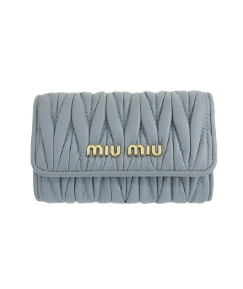 miu Miu Materasse leather 6-key case light blue Vous souhaitez 