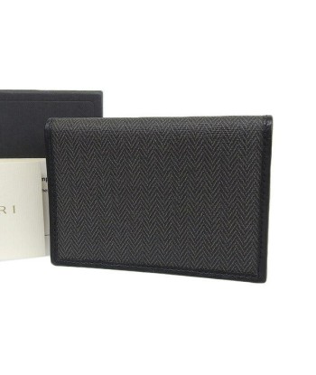 BVLGARI Bvlgari Weekend Card Case Business Holder Black PVC en ligne des produits 