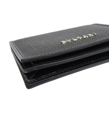 BVLGARI Bvlgari Weekend Card Case Business Holder Black PVC en ligne des produits 