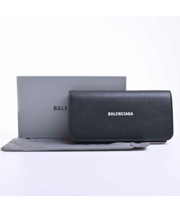 Balenciaga Leather Ville Bi-Fold Wallet Black Découvrez la collection