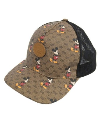 Gucci Mini GG Baseball Cap Mesh Disney Collaboration Mickey Mouse Brown / Black PVC Comparez plus de prix