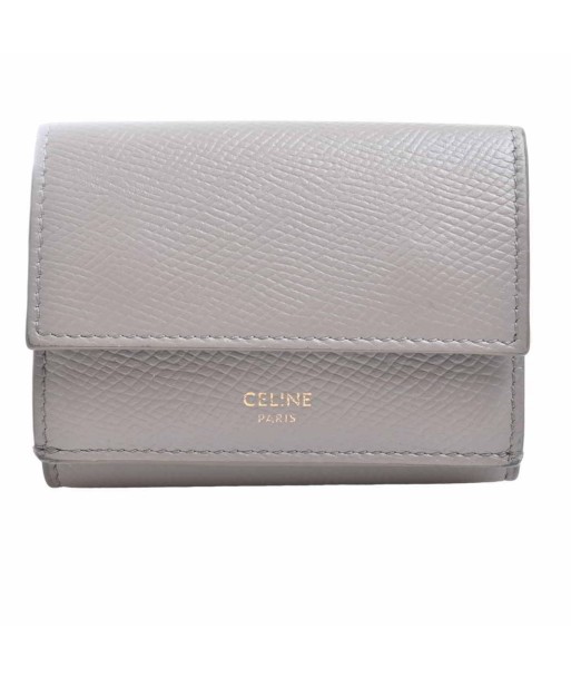 Celine Leather Small Trifold Tri-Fold Wallet Greige suggérées chez