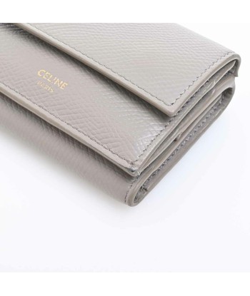 Celine Leather Small Trifold Tri-Fold Wallet Greige suggérées chez