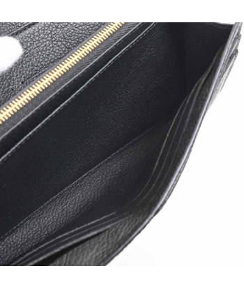 LOUIS VUITTON Louis Vuitton Bicolor Amplant Portofeuil Sara Long Wallet Black / Beige Leather Voir les baskets