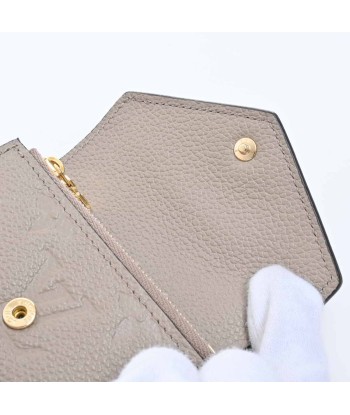 LOUIS VUITTON Louis Vuitton Amplant Portofeuil Zoe Tri-Fold Wallet Beige Leather Paris Déstockage Promo