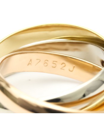 Polished CARTIER Trinity 51 US 5 3/4 TriColor 18K YG PG WG 750 Ring FVJW001095 Profitez des Offres !