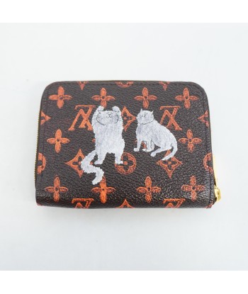 Auth Louis Vuitton Monogram Catgram Zippy Coin Purse M63883 Womens Coin Purse votre