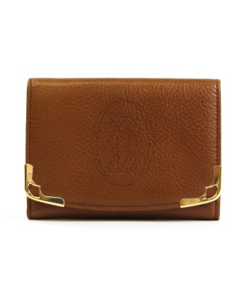 Cartier Marcello De Cartier L3000813 Unisex Leather Card Wallet Beige,Brown,Camel 50-70% off 