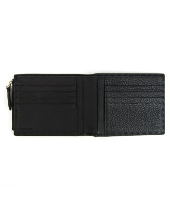 Fendi Selleria Mens Leather Wallet (bi-fold) Black est présent 