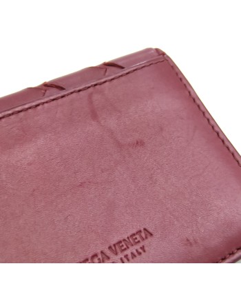 Bottega Veneta Intrecciato Leather Business Card Case Red Color vente chaude votre 