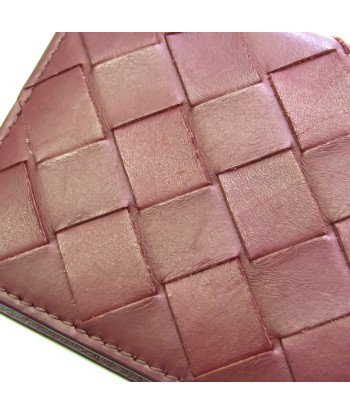 Bottega Veneta Intrecciato Leather Business Card Case Red Color vente chaude votre 