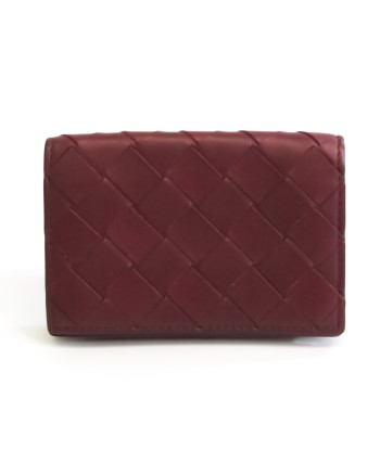 Bottega Veneta Intrecciato Leather Business Card Case Red Color vente chaude votre 