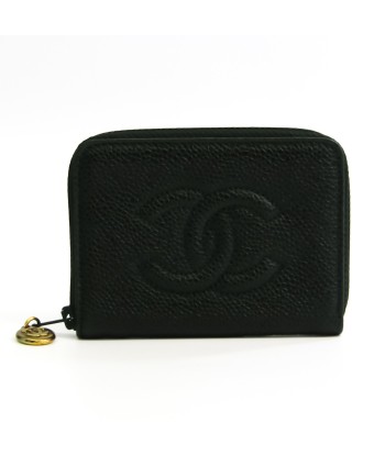 Chanel Coco Caviar Skin Unisex Caviar Leather Key Case Green Véritable concentré