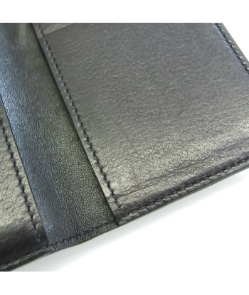 Hermes Euclide Leather Card Case Black la chaussure