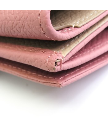 Longchamp Roseau Women's Leather Wallet (tri-fold) Pink sur le site 