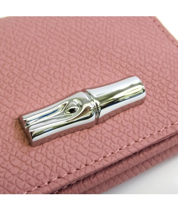 Longchamp Roseau Women's Leather Wallet (tri-fold) Pink sur le site 