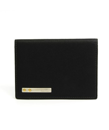 Cartier Santos De Cartier L3000771 Leather Business Card Case Black Les magasins à Paris