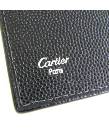 Cartier Santos De Cartier L3000771 Leather Business Card Case Black Les magasins à Paris