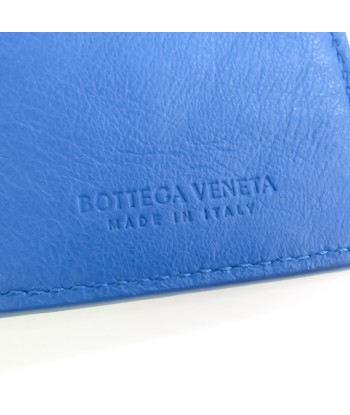 Bottega Veneta Intrecciato Unisex Leather Long Bill Wallet (bi-fold) Blue vente chaude votre 