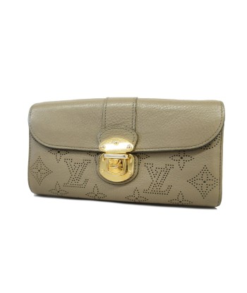 Auth Louis Vuitton Mahina Portofeuilis M58139 Womens Long Wallet Taupe chez Cornerstreet bien 