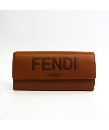 Fendi Continental 8M0251 Unisex Leather Long Wallet (bi-fold) Brown les ligaments