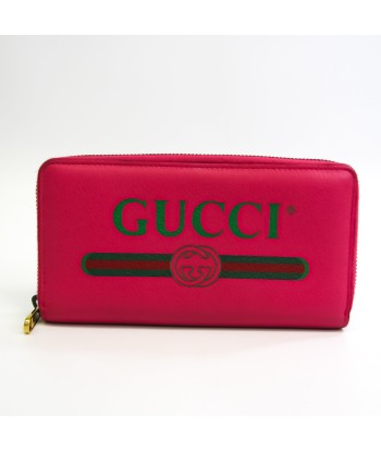 Gucci 496317 Womens Leather Long Wallet (bi-fold) Pink ouvre sa boutique