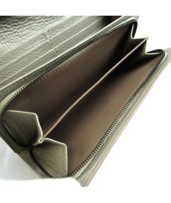 Bottega Veneta Intrecciato Unisex Leather Long Wallet (bi-fold) Silver commande en ligne