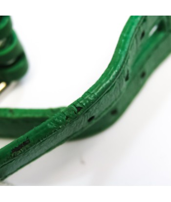 Bottega Veneta Intrecciato Leather Bangle Green Véritable concentré