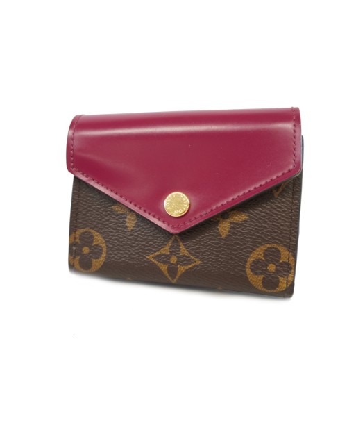 Auth Louis Vuitton Tri-Fold Wallet Monogram Portofeuil Zoe M62932 Fuchsia suggérées chez